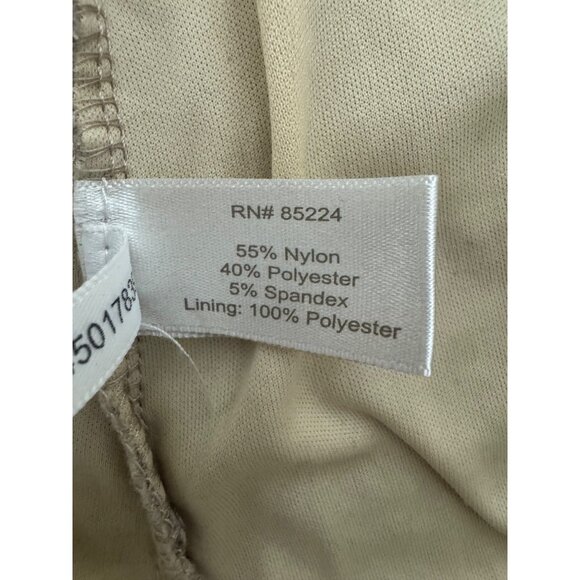 Boston Proper Beige Tan Sparkly Lace One Shoulder Lined Top Shirt Tank Size XS - Picture 7 of 8